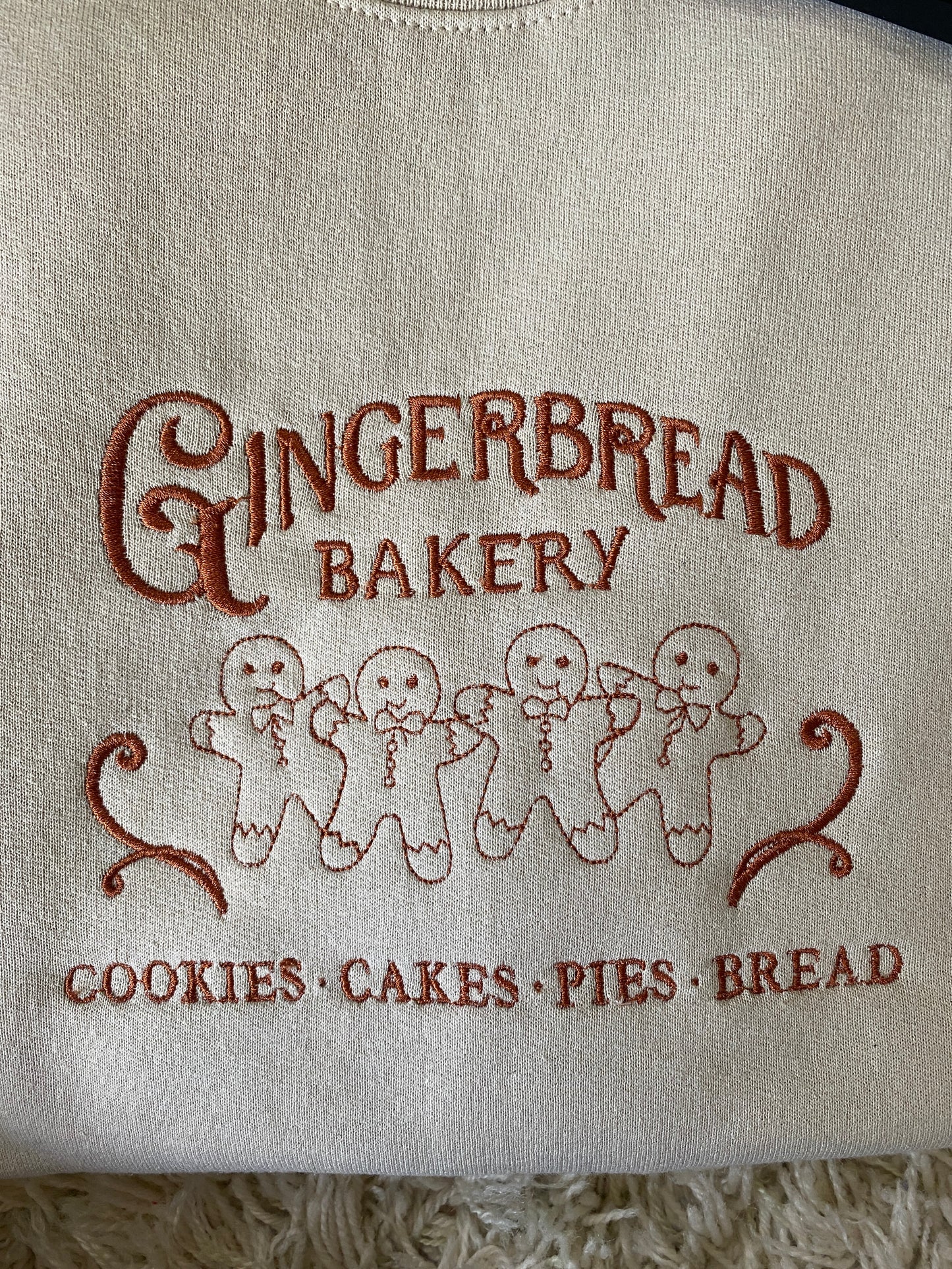 Gingerbread Sweatshirt Medium