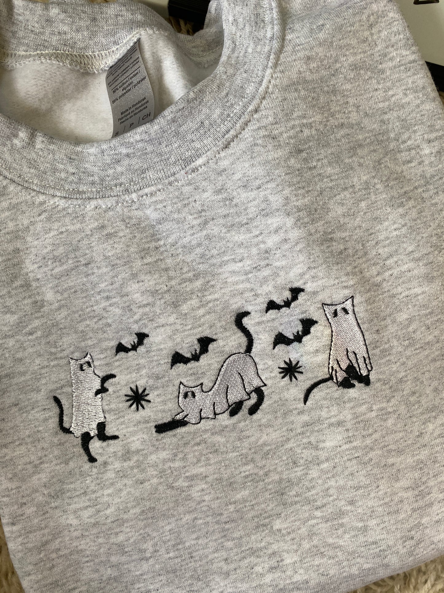 Spooky Cats Sweatshirt Small