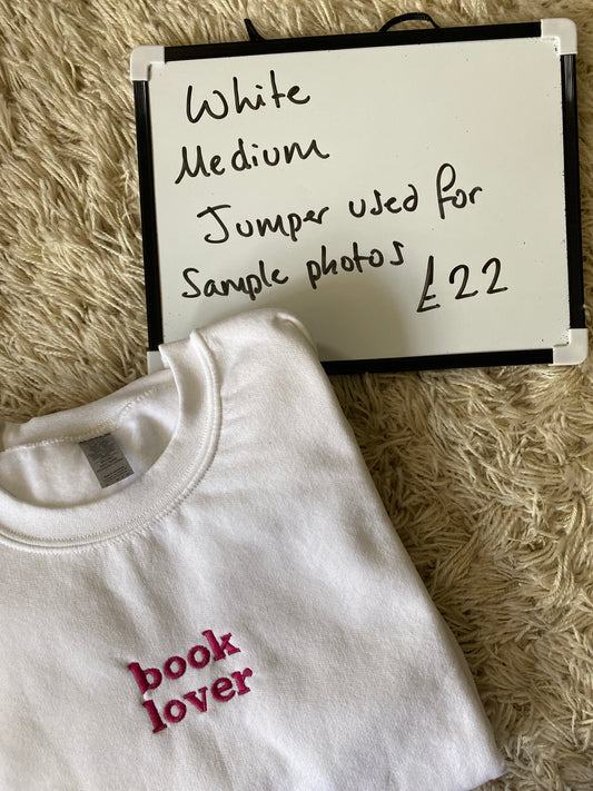 Book Lover Sweatshirt Medium