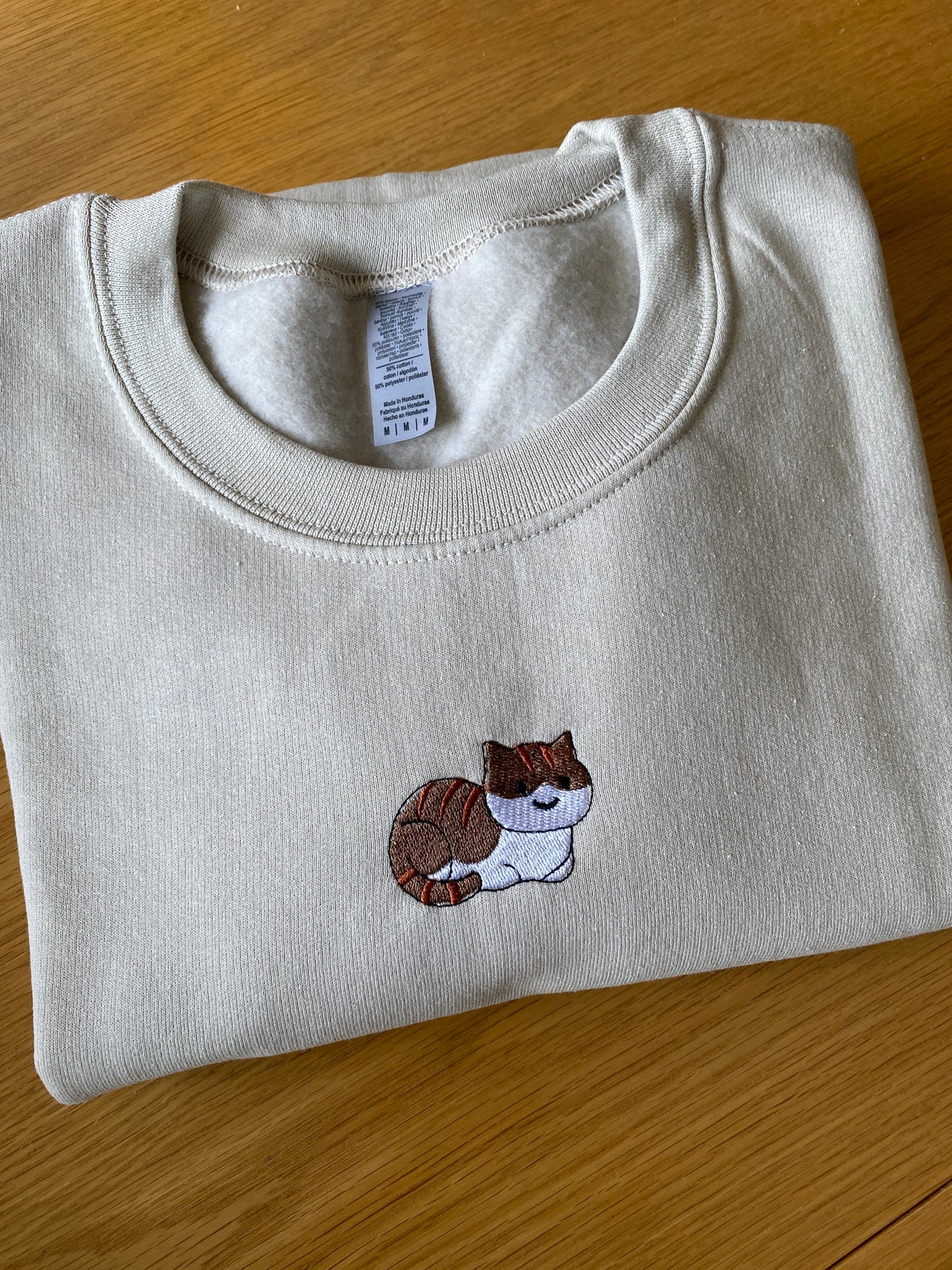 Cat Embroidered Sweatshirt- Personalise me!