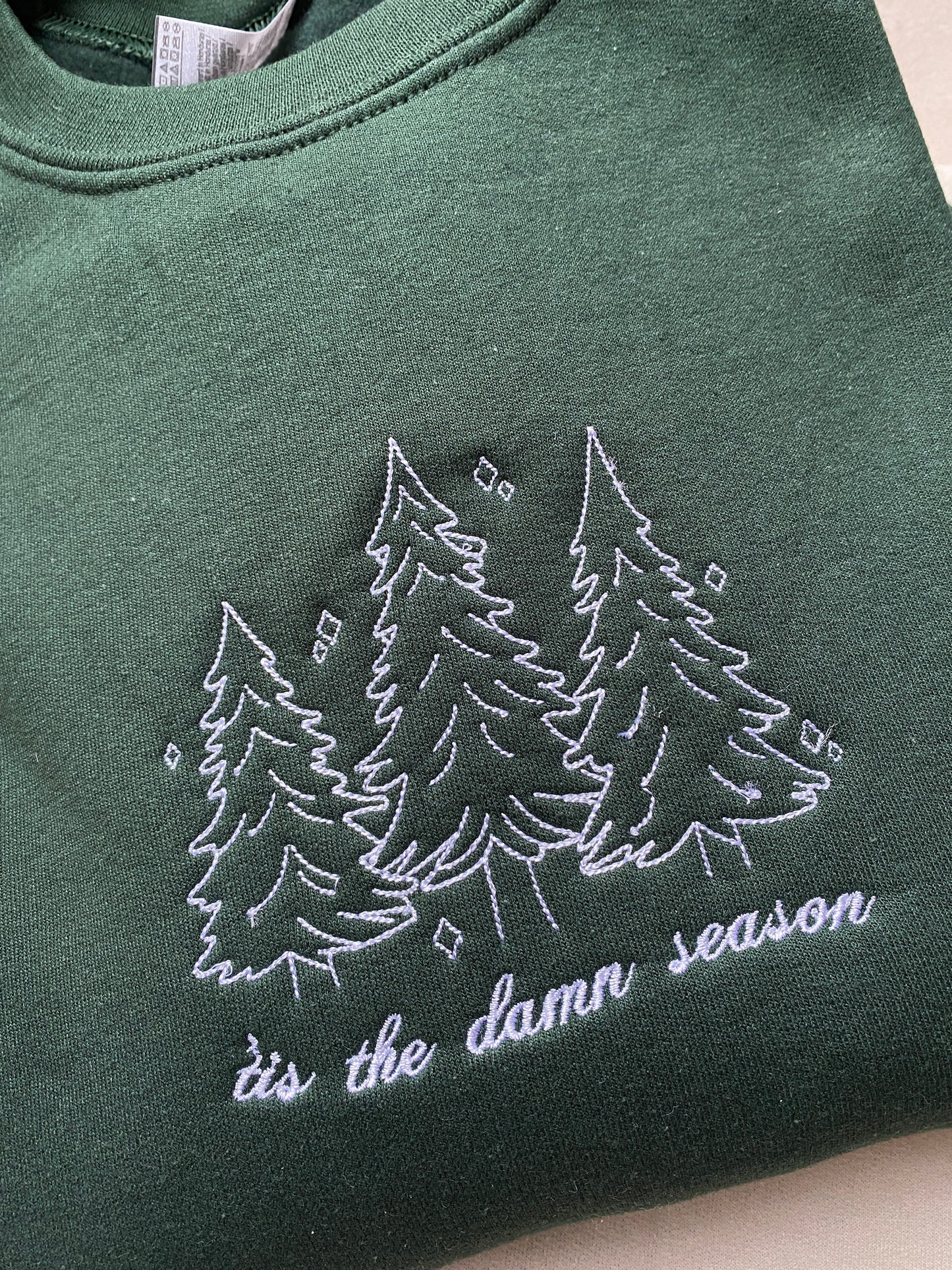 Season trees Embroidered Sweashirt
