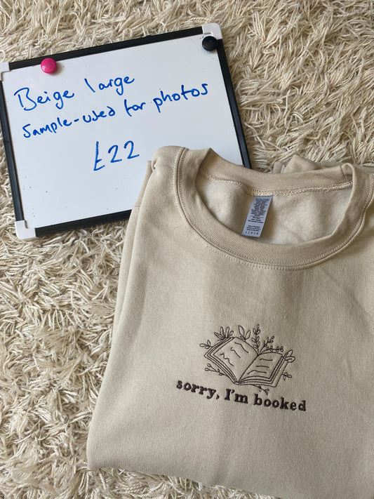 IM BOOKED SWEATSHIRT LARGE