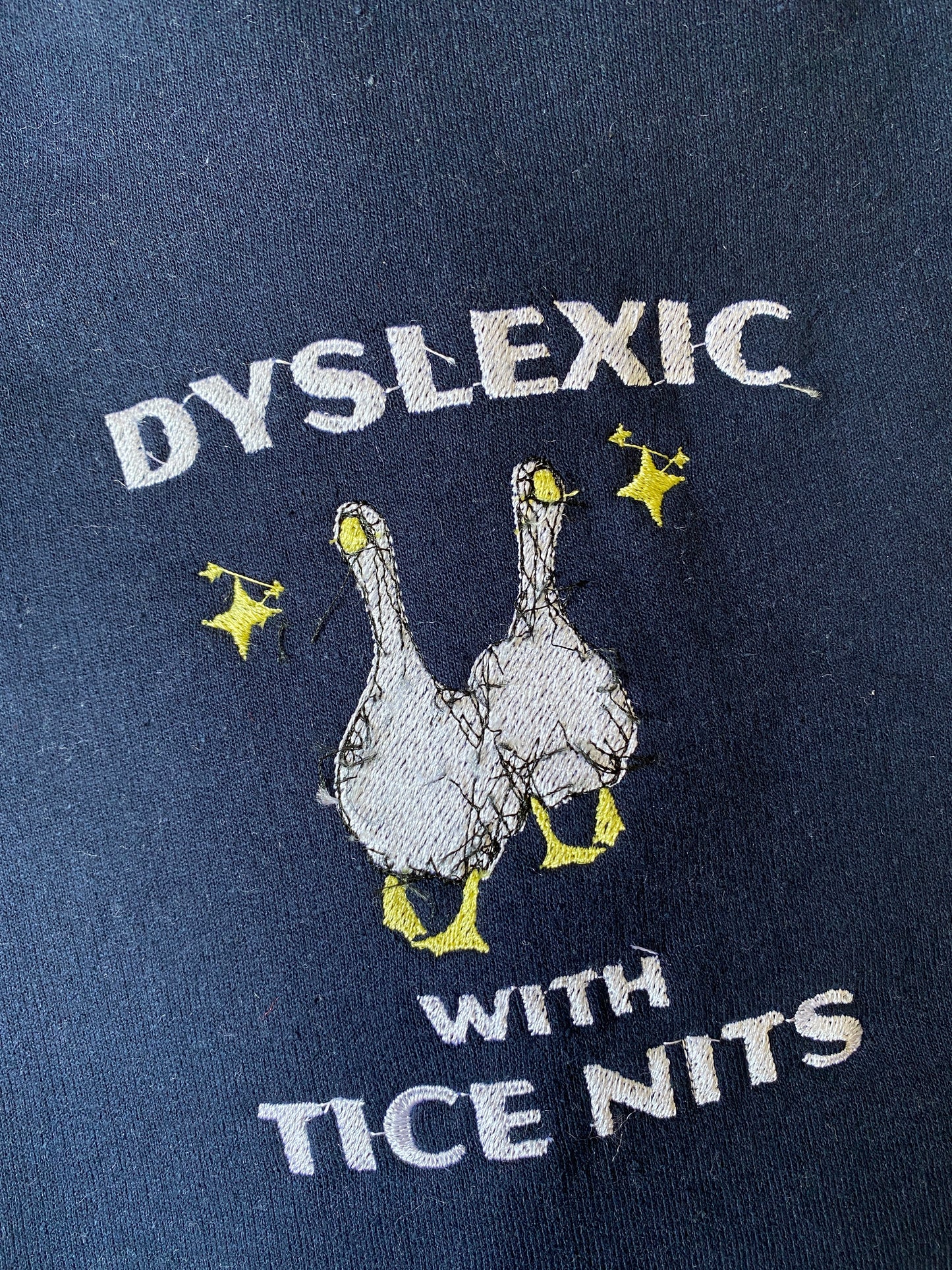 DYSLEXIC SWEATSHIRT MEDIUM