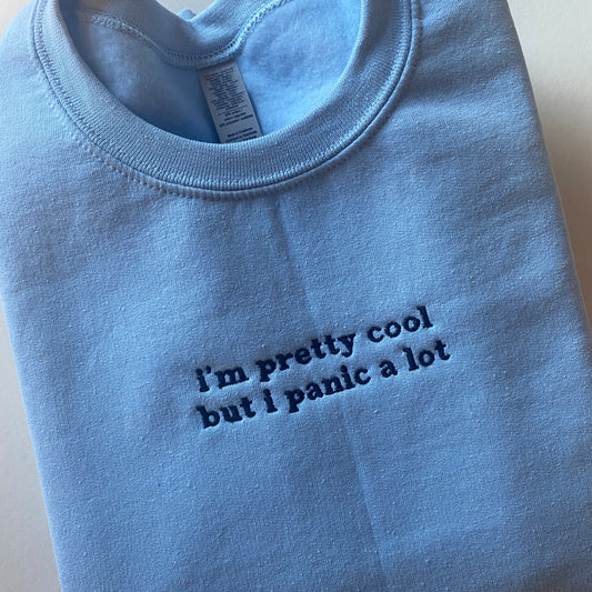 Panic Embroidered Sweatshirt