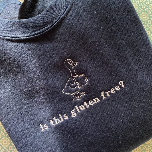 Is this gluten free? Embroidered Sweatshirt