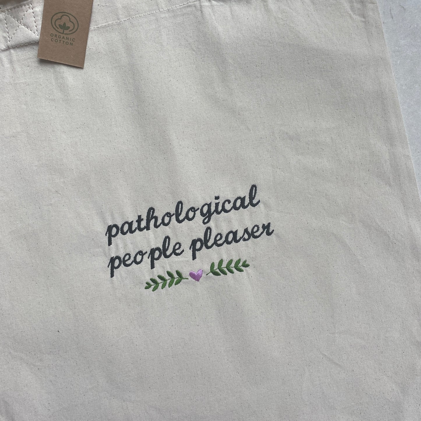 People Pleaser Embroidered Tote Bag