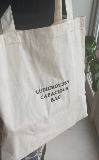 Ludicrously Capacious Embroidered Tote Bag