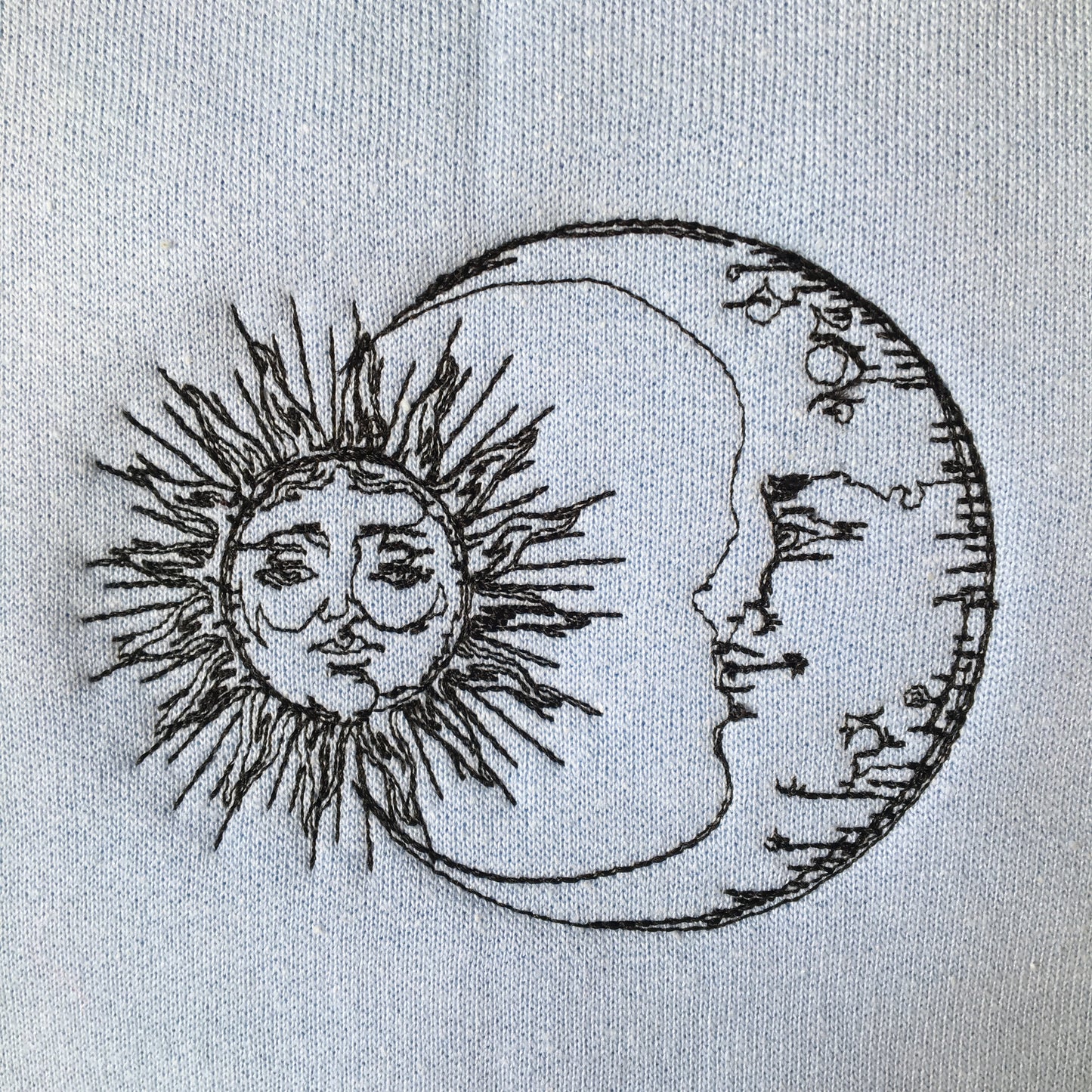 'Sun and Moon' Embroidered Sweatshirt