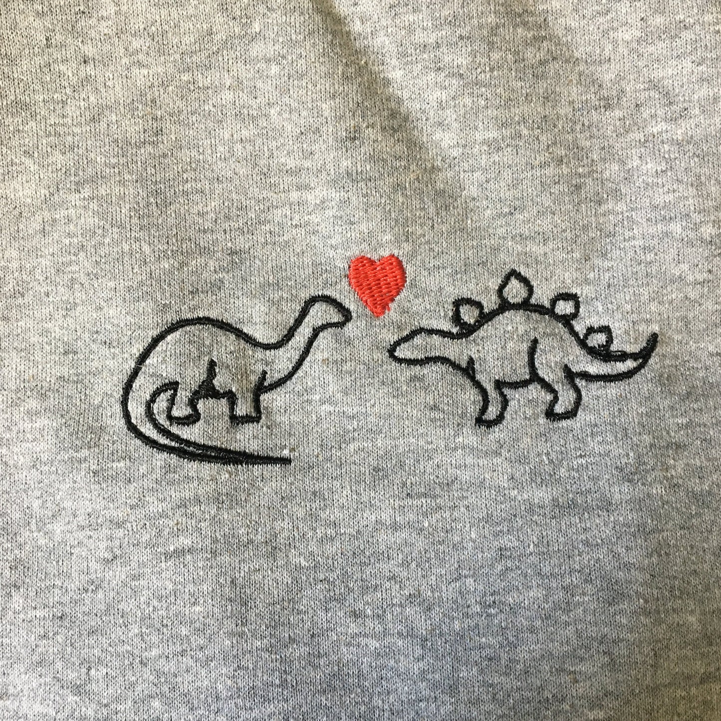 'Dinosaurs in love' Embroidered Sweatshirt