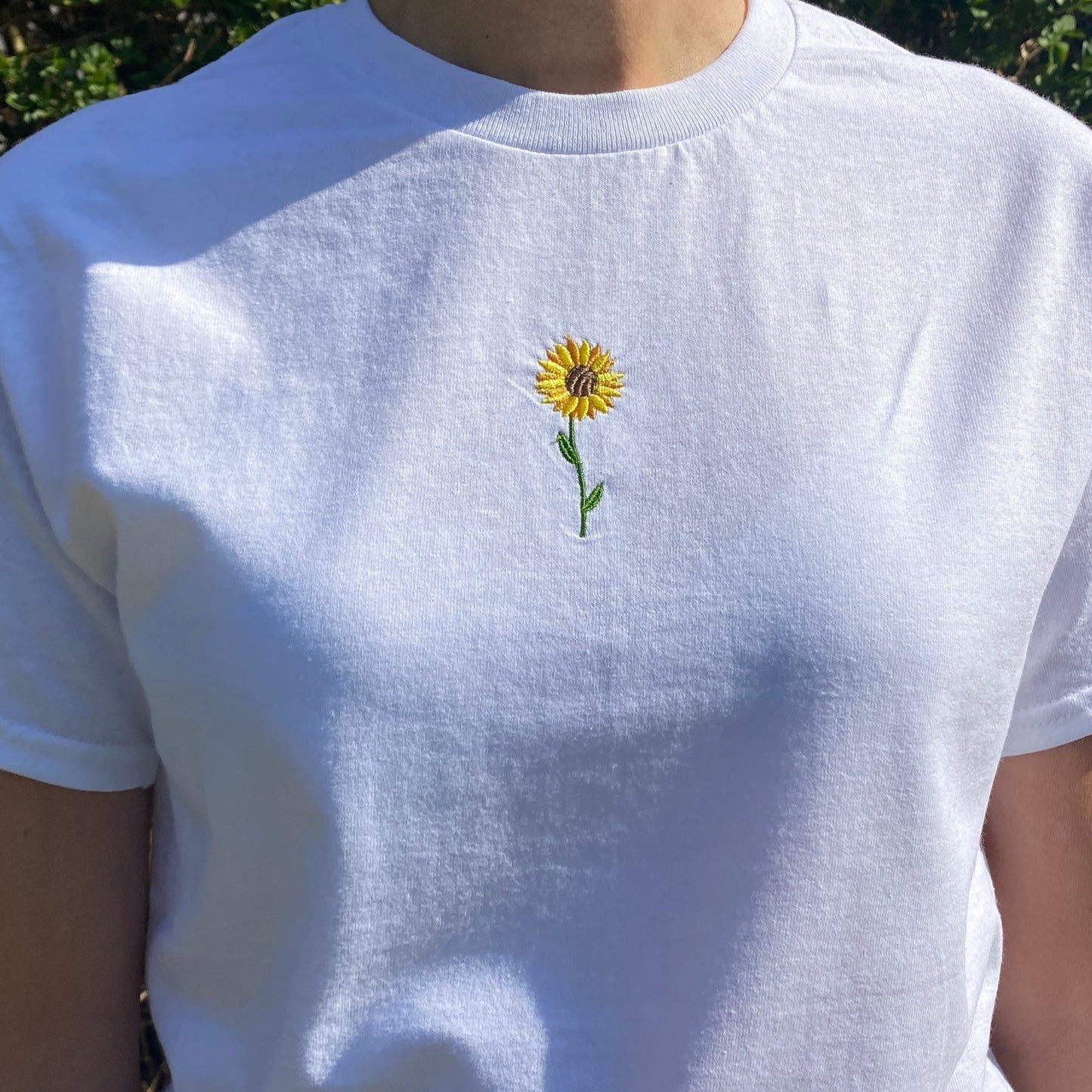 Sunflower Embroidered Tshirt