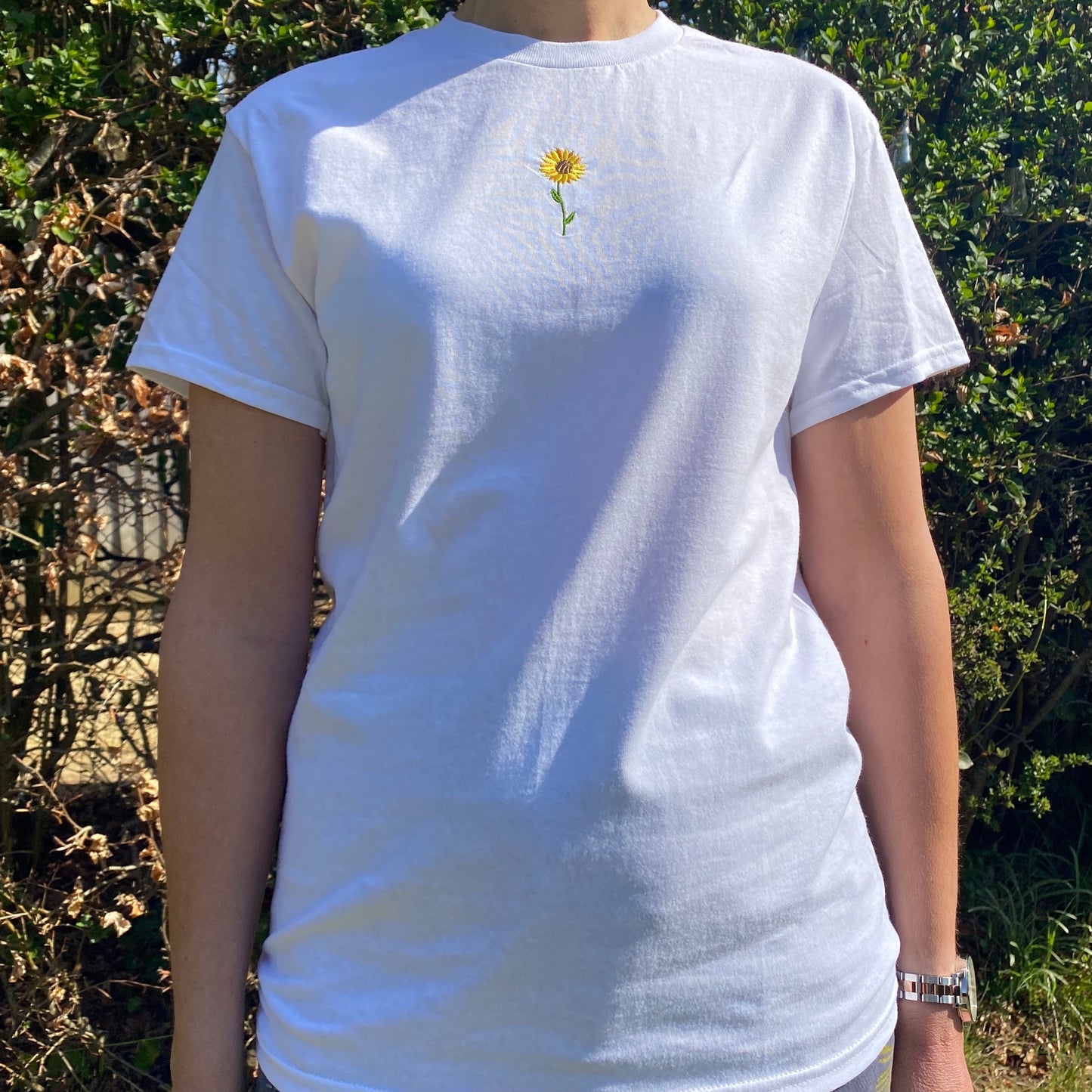 Sunflower Embroidered Tshirt