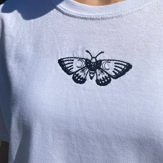Luna Moth Embroidered Tshirt
