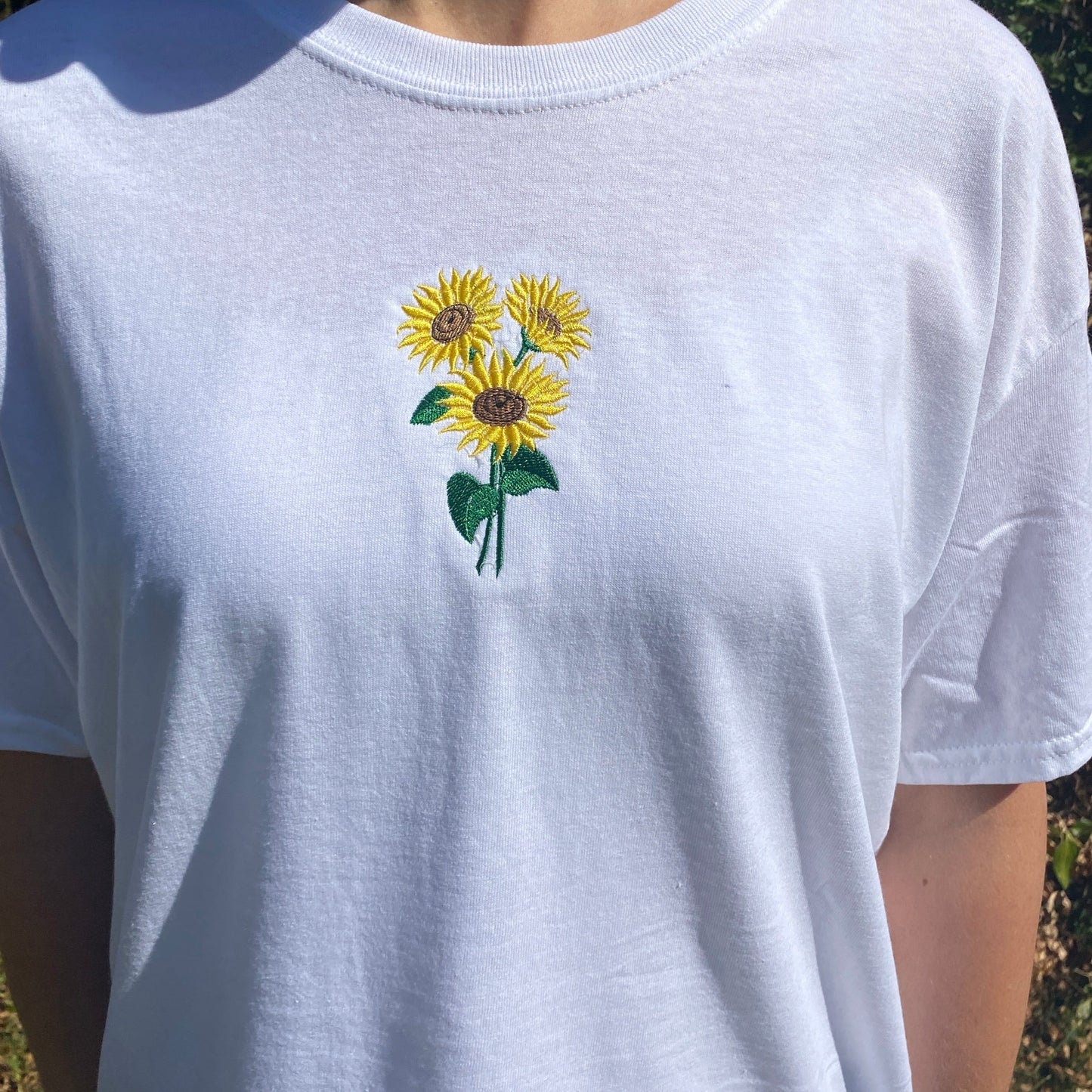 Sunflower Embroidered Tshirt