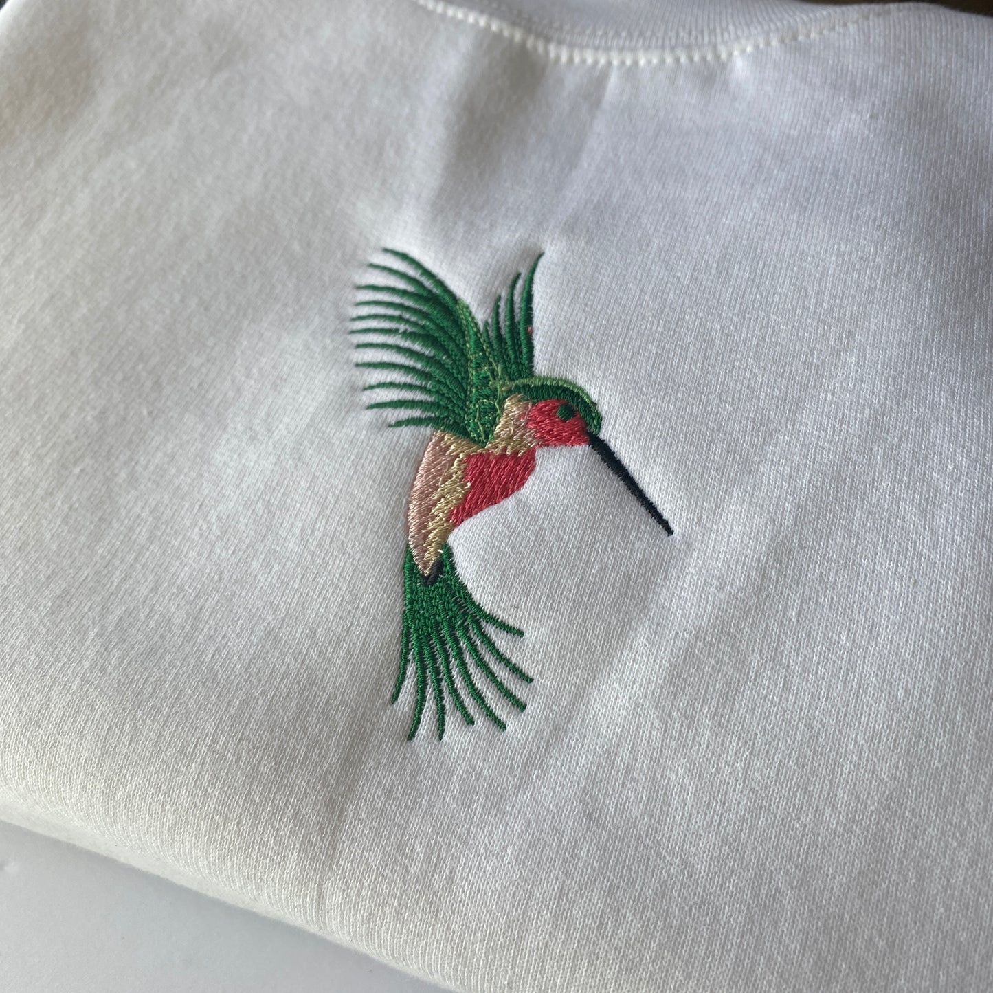 Hummingbird Embroidered Sweatshirt