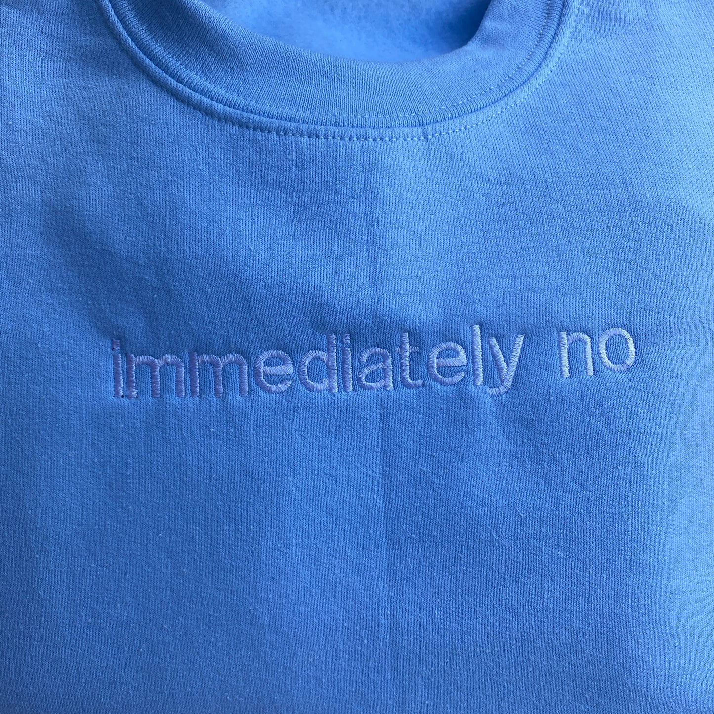 immediately no Embroidered Sweatshirt