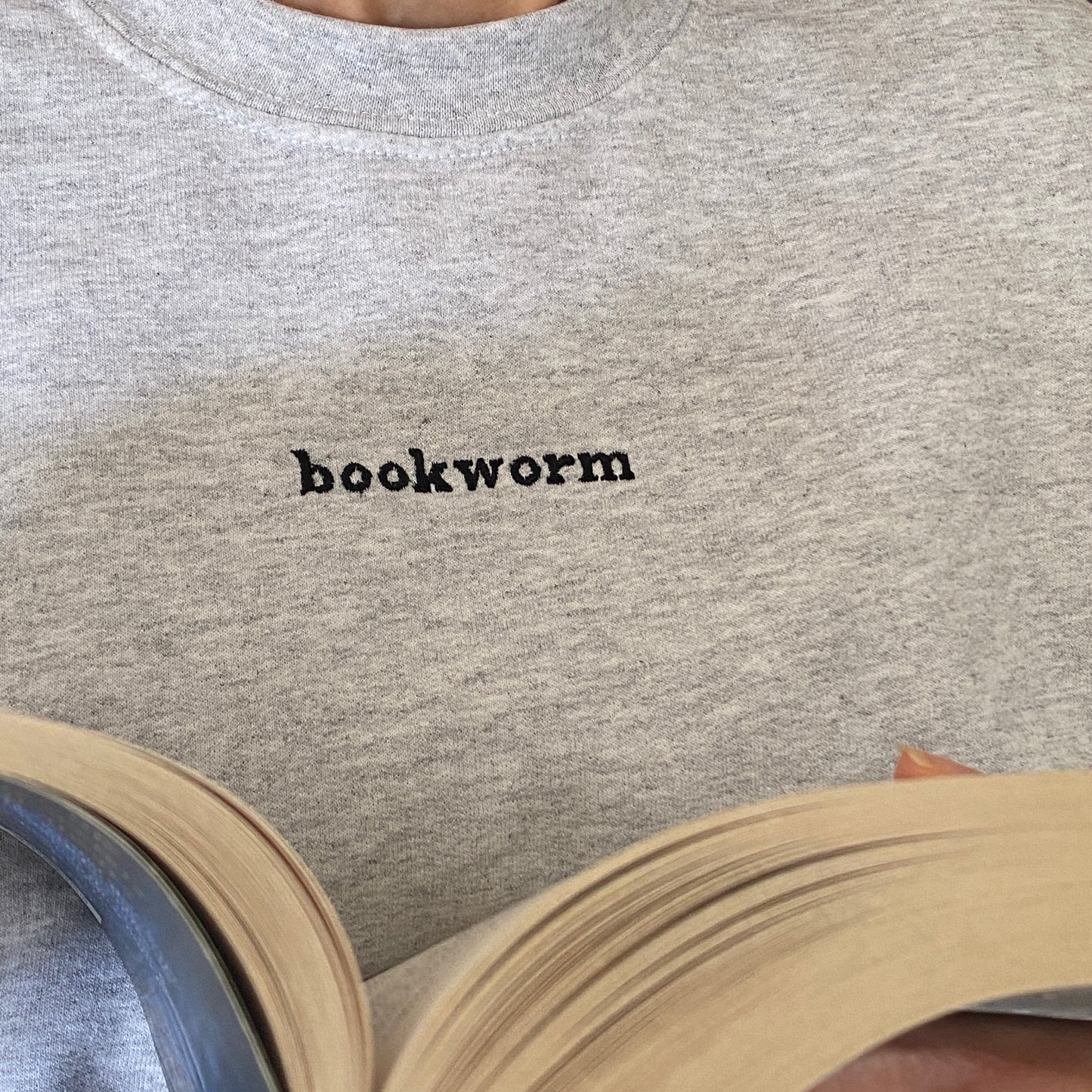 Bookworm Embroidered Sweatshirt