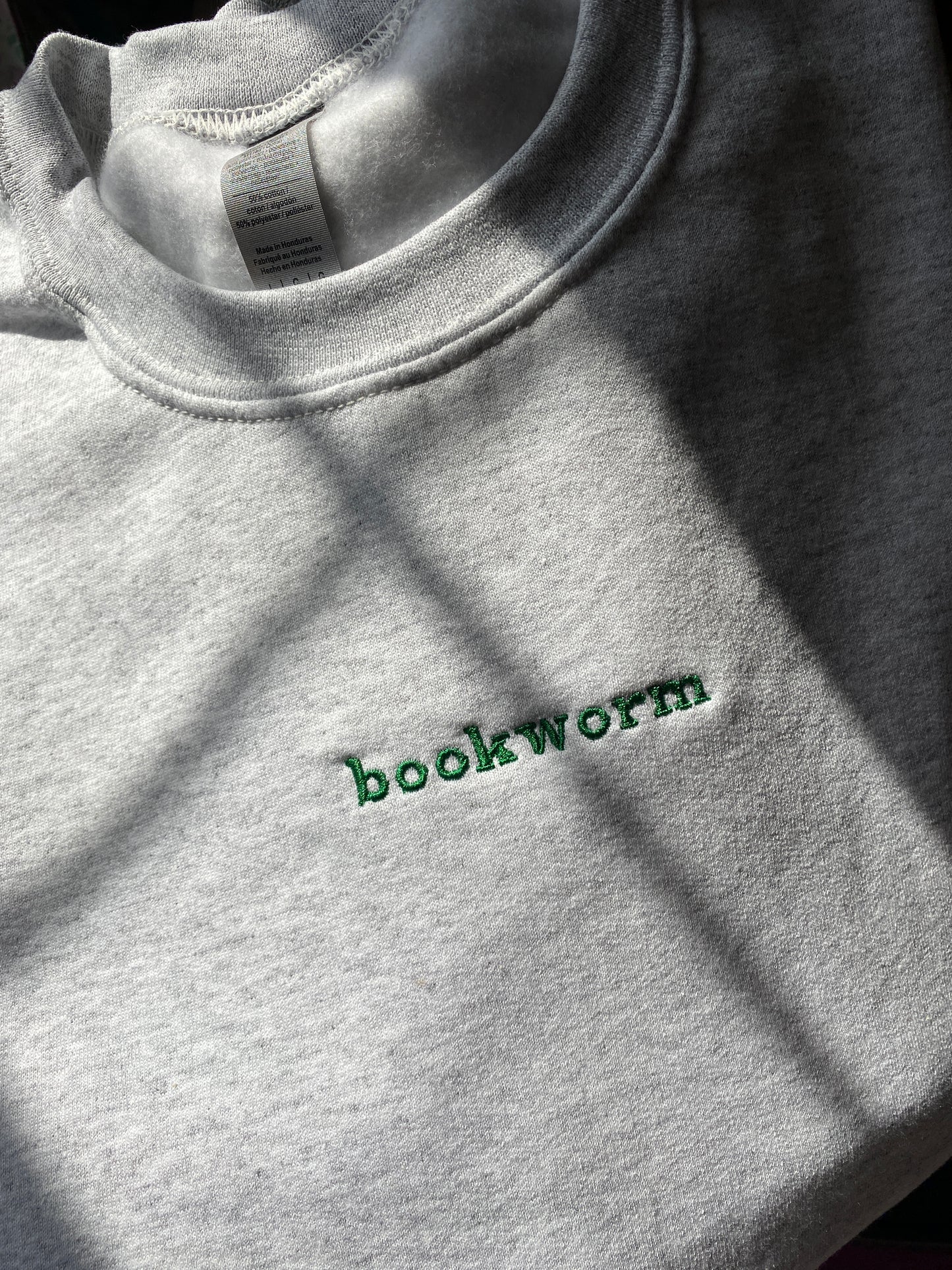 Bookworm Embroidered Sweatshirt