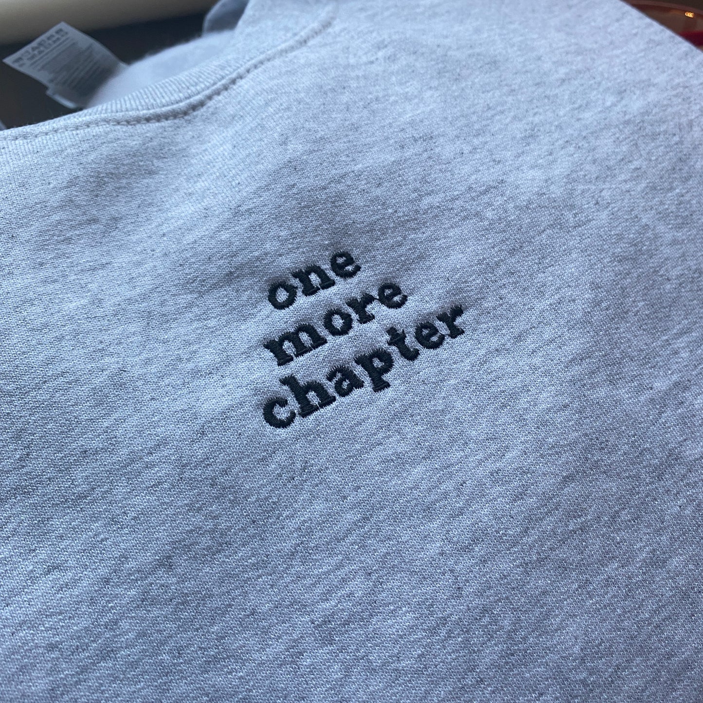 One Last Chapter Embroidered Sweatshirt