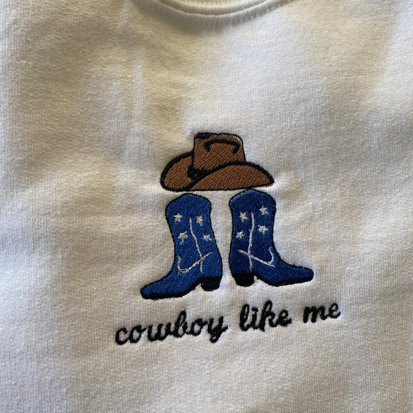 Cowboy like me Embroidered Sweatshirt