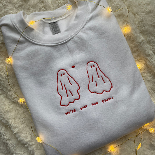 Two Ghosts Embroidered Sweatshirt