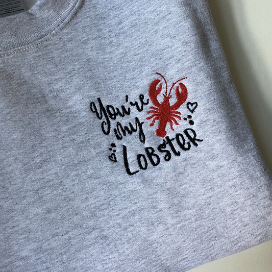 'You're my lobster' Embroidered Sweatshirt